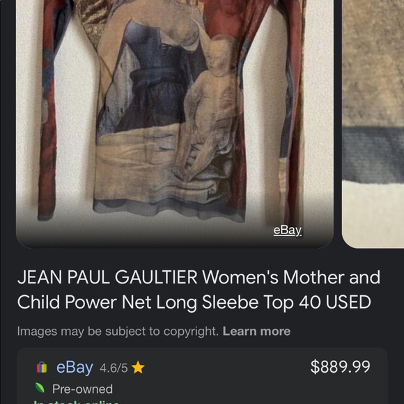 Jean Paul Gaultier mesh “tattoo” printed shirt - Picture 4 of 4